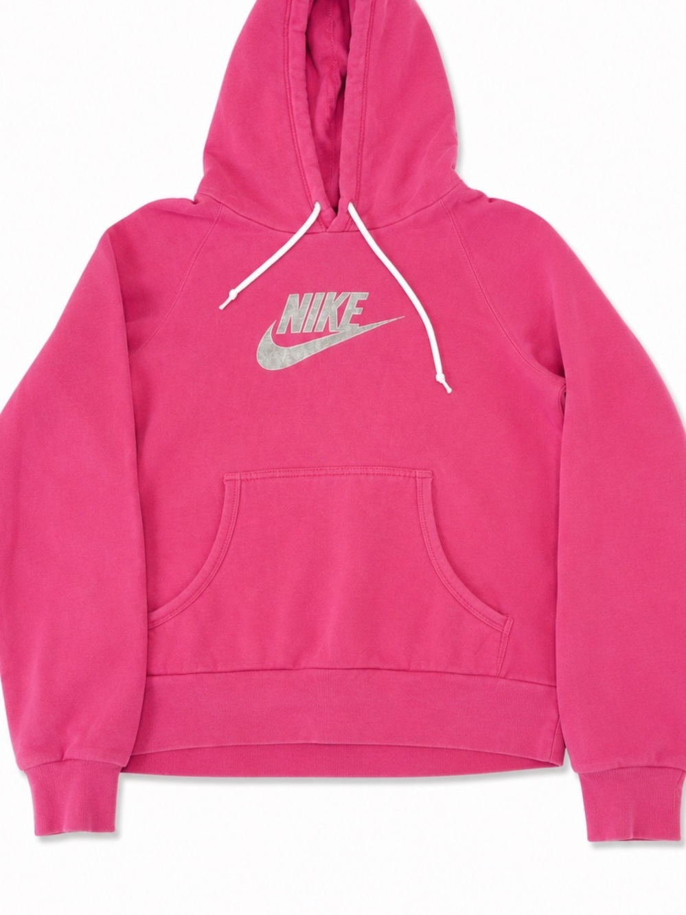 Nike Hot Pink Hoodie with Silver Swoosh